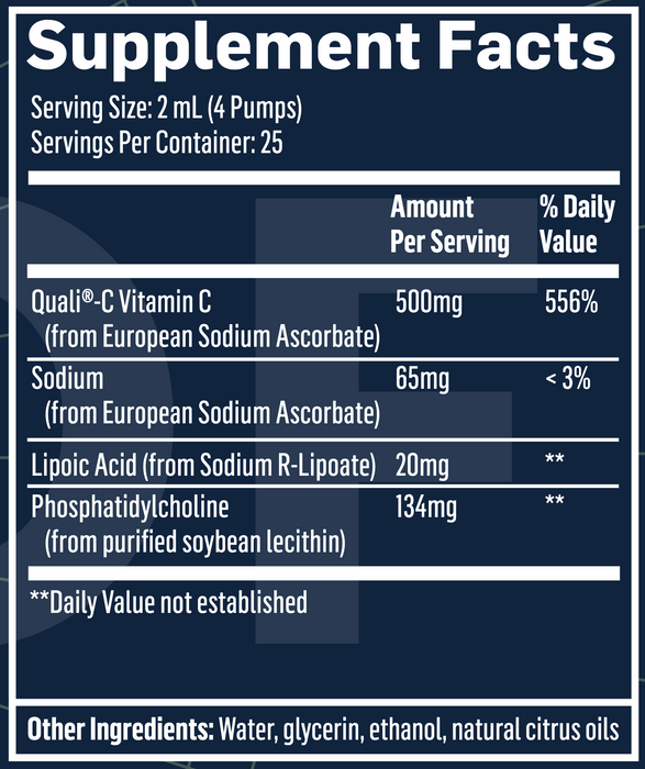 Vitamin C RLA Liposomal (50 ml)-Vitamins & Supplements-Quicksilver Scientific-Pine Street Clinic