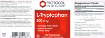 L-Tryptophan (500 mg)-Vitamins & Supplements-Protocol For Life Balance-60 Capsules-Pine Street Clinic