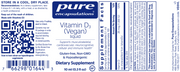 Vegan Liquid Vitamin D3 (1000 IU) (10 mL)