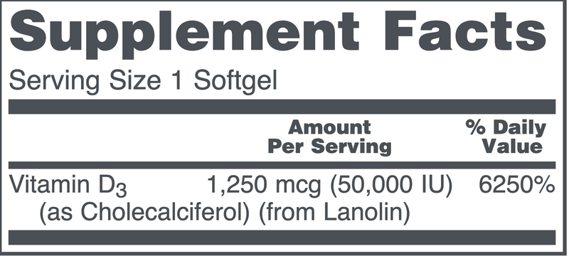 Vitamin D3 (50,000 IU)