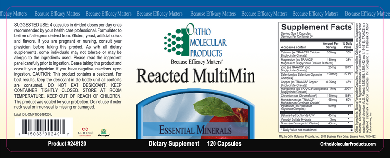 Reacted MultiMin (120 Capsules)