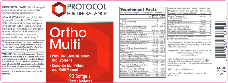 Ortho Multi Softgels (90 Softgels)