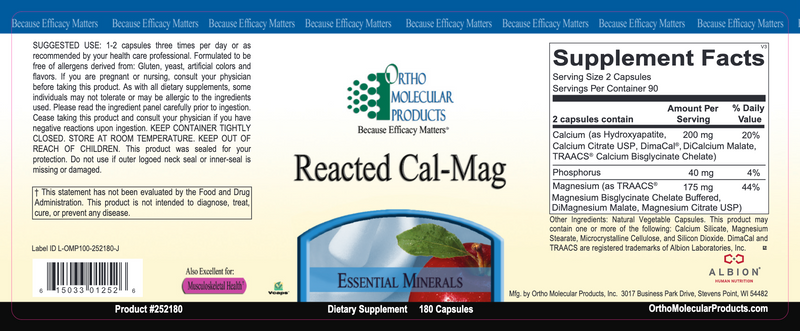Reacted Cal-Mag