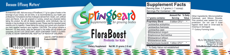 Floraboost Ortho Molecular Products - FloraBoost - 51 Grams — Pine Street Clinic