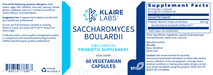 Saccharomyces Boulardii-Vitamins & Supplements-Klaire Labs - SFI Health-60 Capsules-Pine Street Clinic