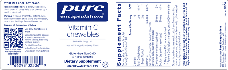 Vitamin C Chewables (60 Chewable Tablets)