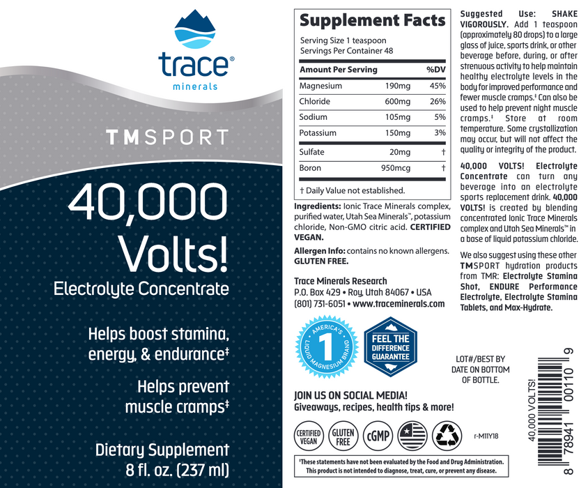 40,000 Volts (237 ml)-Trace Minerals-Pine Street Clinic