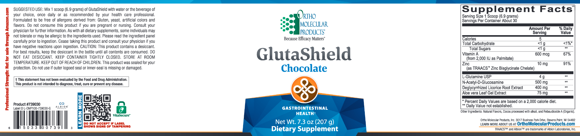 GlutaShield-Vitamins & Supplements-Ortho Molecular Products-Chocolate-Pine Street Clinic