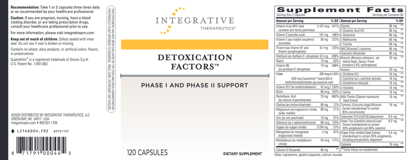 Detoxication Factors