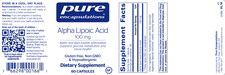 Alpha Lipoic Acid (100 mg)-Vitamins & Supplements-Pure Encapsulations-120 Capsules-Pine Street Clinic