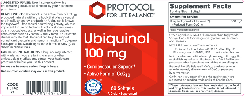 Ubiquinol (60 Softgels)
