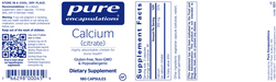 Calcium (citrate) (180 Capsules)-Pure Encapsulations-Pine Street Clinic