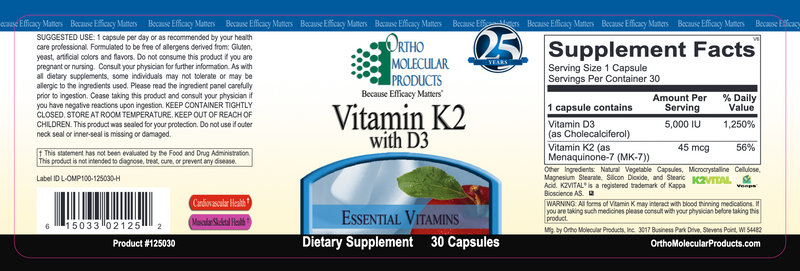 Vitamin K2 with D3