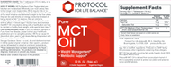 MCT Oil-Vitamins & Supplements-Protocol For Life Balance-16 Fluid Ounces-Pine Street Clinic