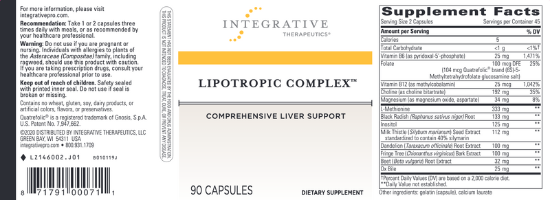 Lipotropic Complex (90 Capsules)