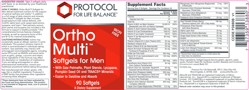 Ortho Multi For Men (90 Softgels)