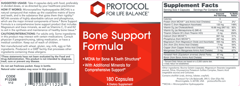 Bone Support Formula (180 Capsules)
