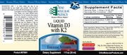 Vitamin D3 with K2 (1 Ounce Liquid)