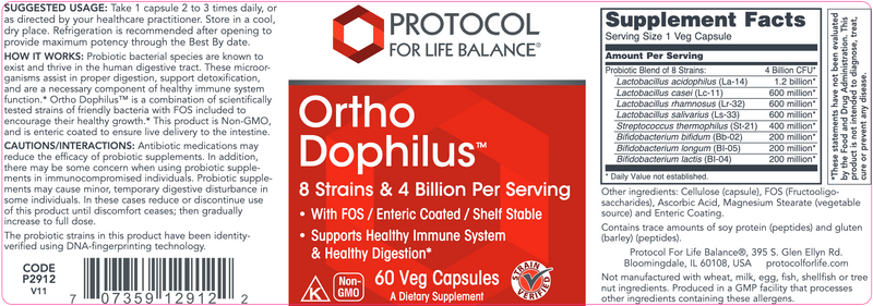 Ortho Dophilus (60 Capsules)