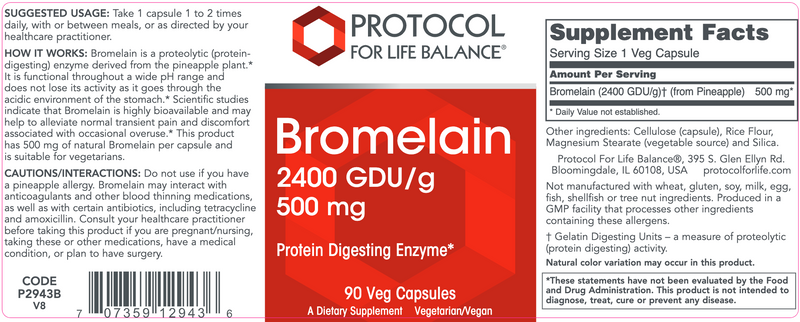 Bromelain (90 Capsules)