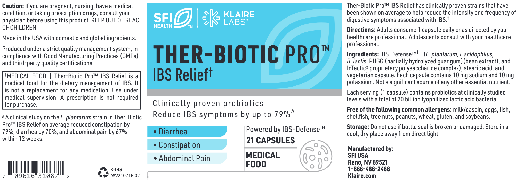 Ther-Biotic Pro IBS Relief