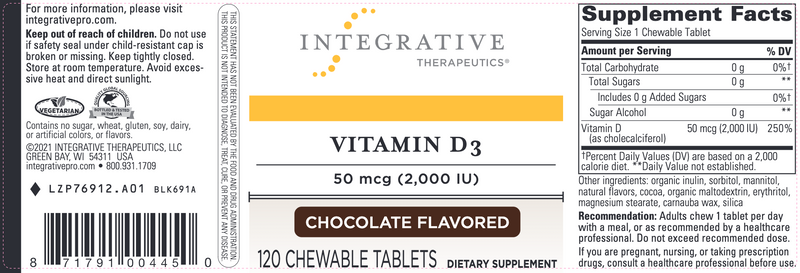 Vitamin D3 (Chocolate Flavor)