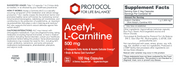 Acetyl- L-Carnitine (100 Capsules)
