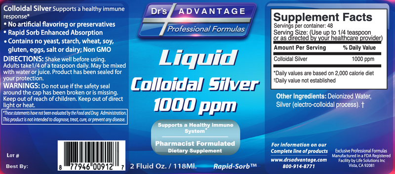 Colloidal Silver (2 Fluid Ounces)
