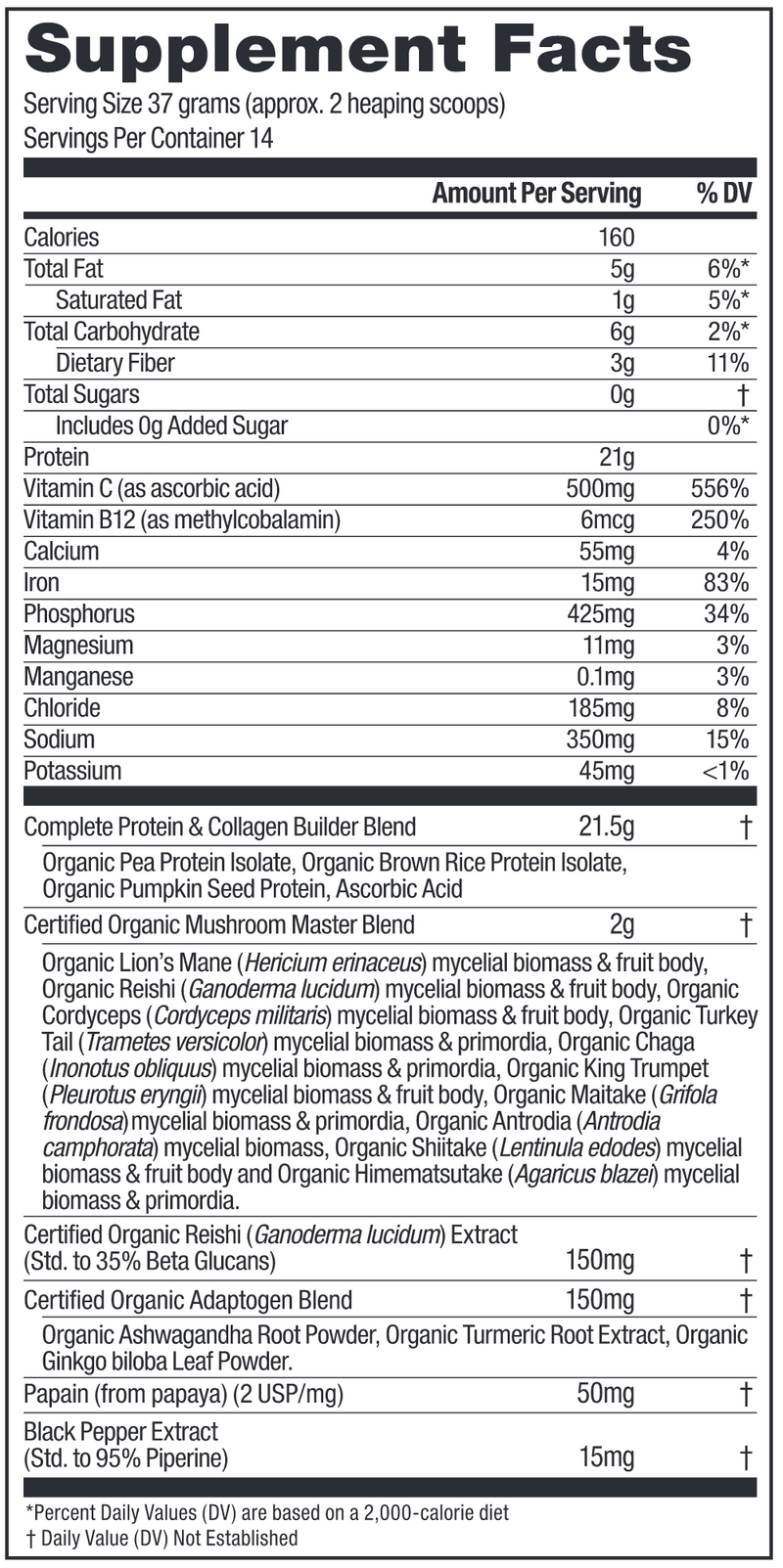 Master Blend Plant-Based Protein Powder (14 Servings)