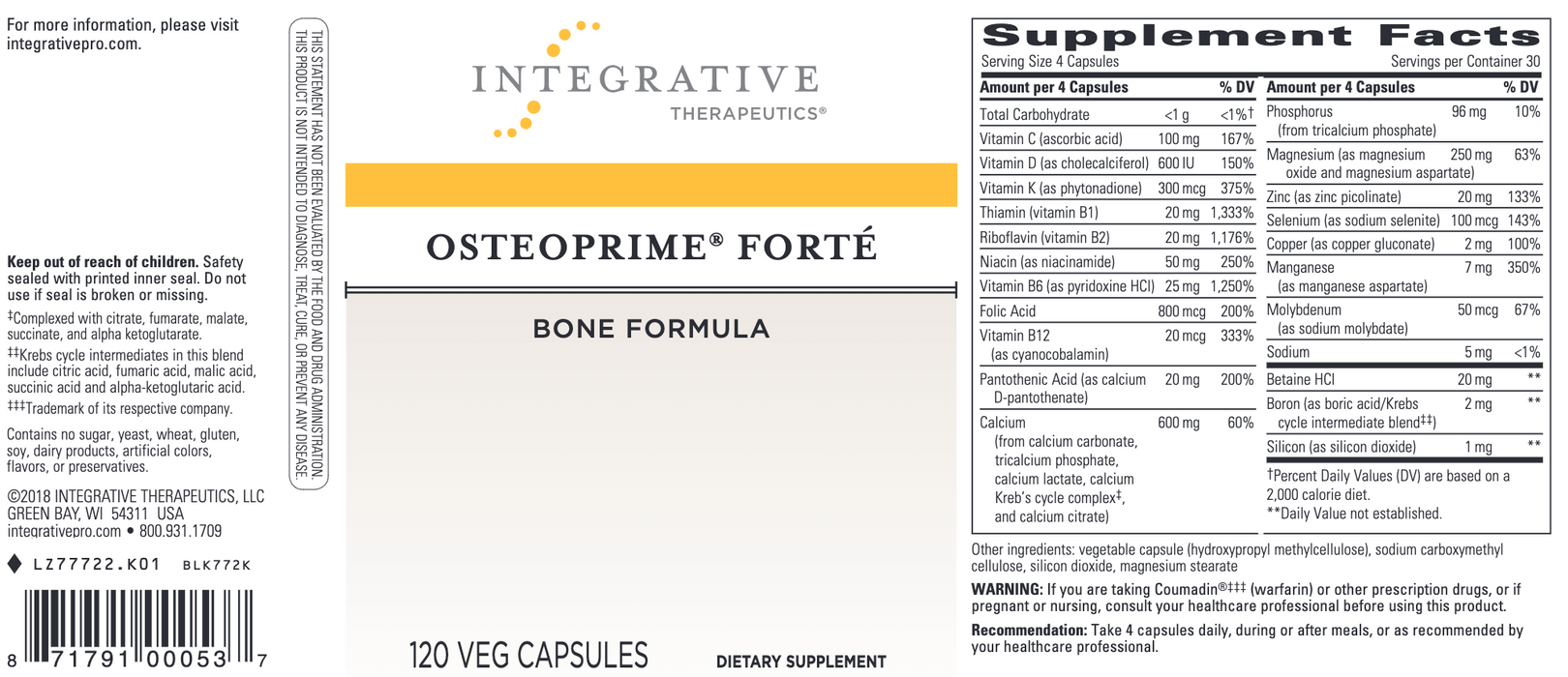 OsteoPrime Forté (120 Capsules)