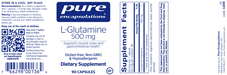 l-Glutamine (500 mg) (90 Capsules)-Vitamins & Supplements-Pure Encapsulations-Pine Street Clinic