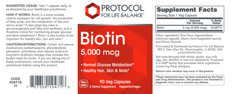 Biotin (90 Capsules)