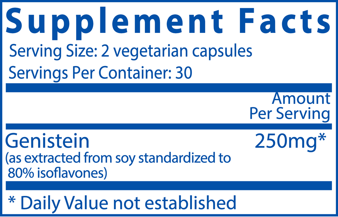 Genistein (125 mg) (60 Capsules)-Vital Nutrients-Pine Street Clinic