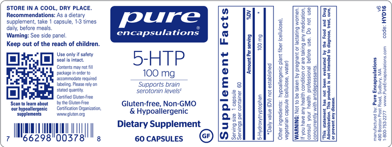 5-HTP (5-Hydroxytryptophan) (100 mg)