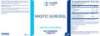 Mastic Gum/DGL (60 Chewables)-Klaire Labs - SFI Health-Pine Street Clinic