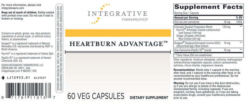Heartburn Advantage (60 Capsules)