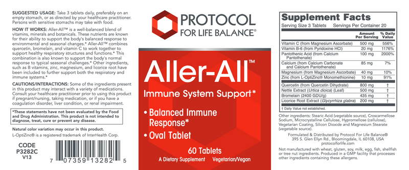 Aller-All Seasonal Support (60 Tablets)