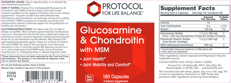 Glucosamine & Chondroitin with MSM