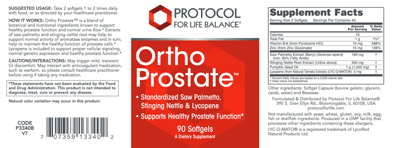 Ortho Prostate (90 Softgels)