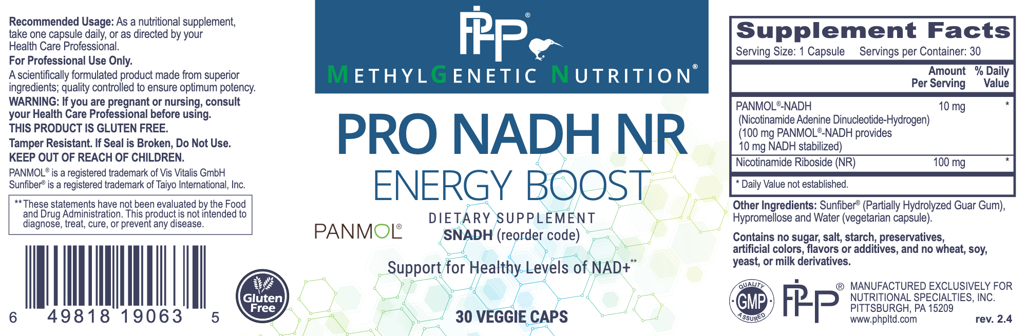 Pro NADH NR (30 Capsules)