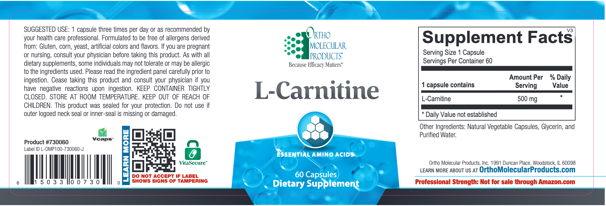 L-Carnitine (60 Capsules)