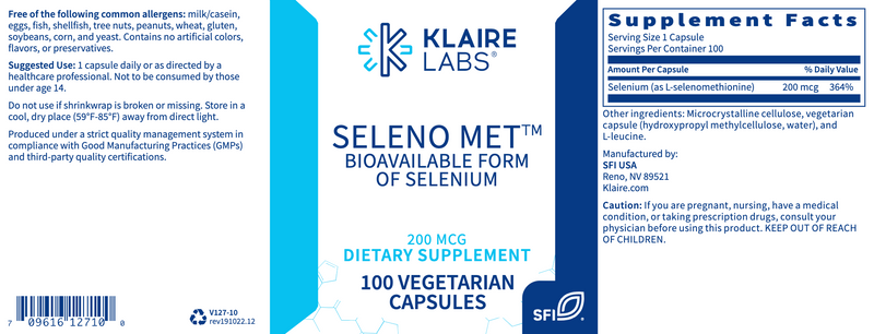 Seleno Met (200 mcg) (100 Capsules)