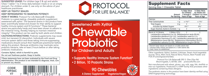 Chewable Probiotic (90 Chewables)