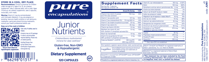 Junior Nutrients (120 Capsules)