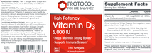 Vitamin D3 (5,000 IU) (120 Softgels)-Vitamins & Supplements-Protocol For Life Balance-Pine Street Clinic