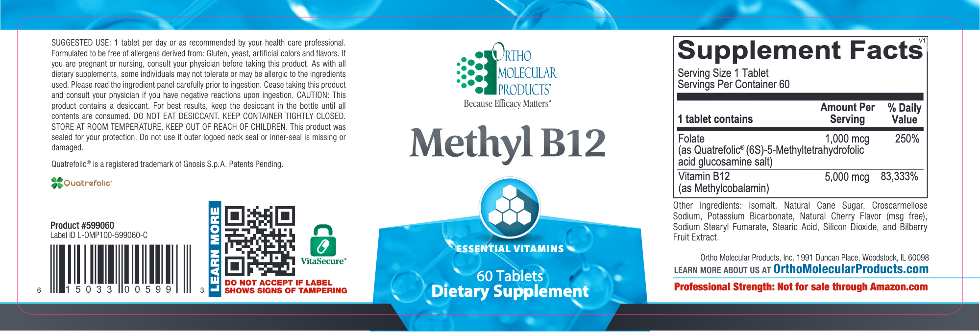 Methyl B12 (60 Tablets)