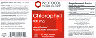 Chlorophyll (90 Capsules)-Vitamins & Supplements-Protocol For Life Balance-Pine Street Clinic