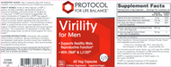 Virility For Men (60 Capsules)-Vitamins & Supplements-Protocol For Life Balance-Pine Street Clinic