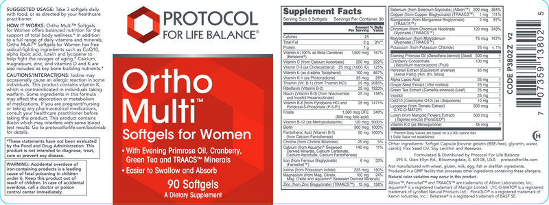 Ortho Multi For Women (90 Softgels)
