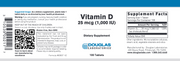 Vitamin D (1000 IU) (100 Tablets)